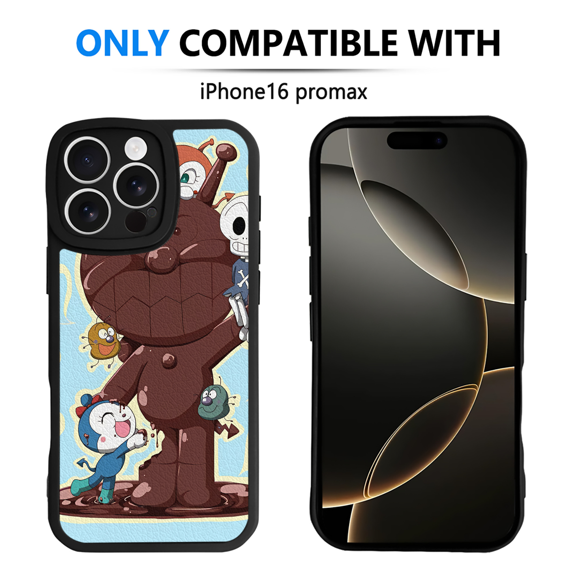 （画像用） アンパンマン Anpanman 【iPhone 16シリーズ対応】シリコンスマホケース（レザー調） 材質：シリコン